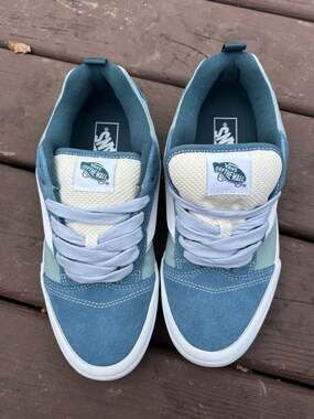 Vans Knu Skool Mesh Sneakers in Blue Seafoam